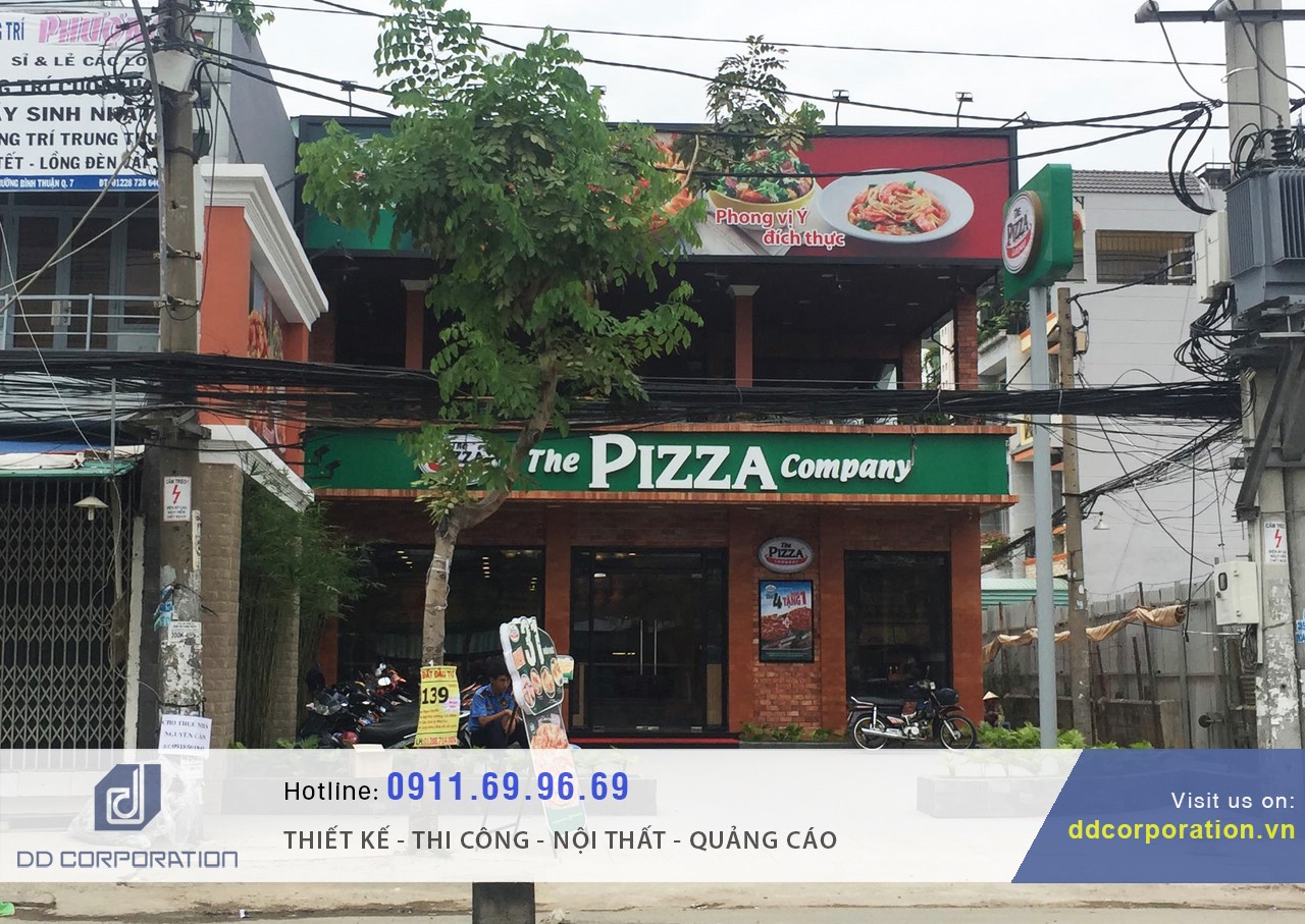 công trình nhà hàng the pizza company huỳnh tấn phát